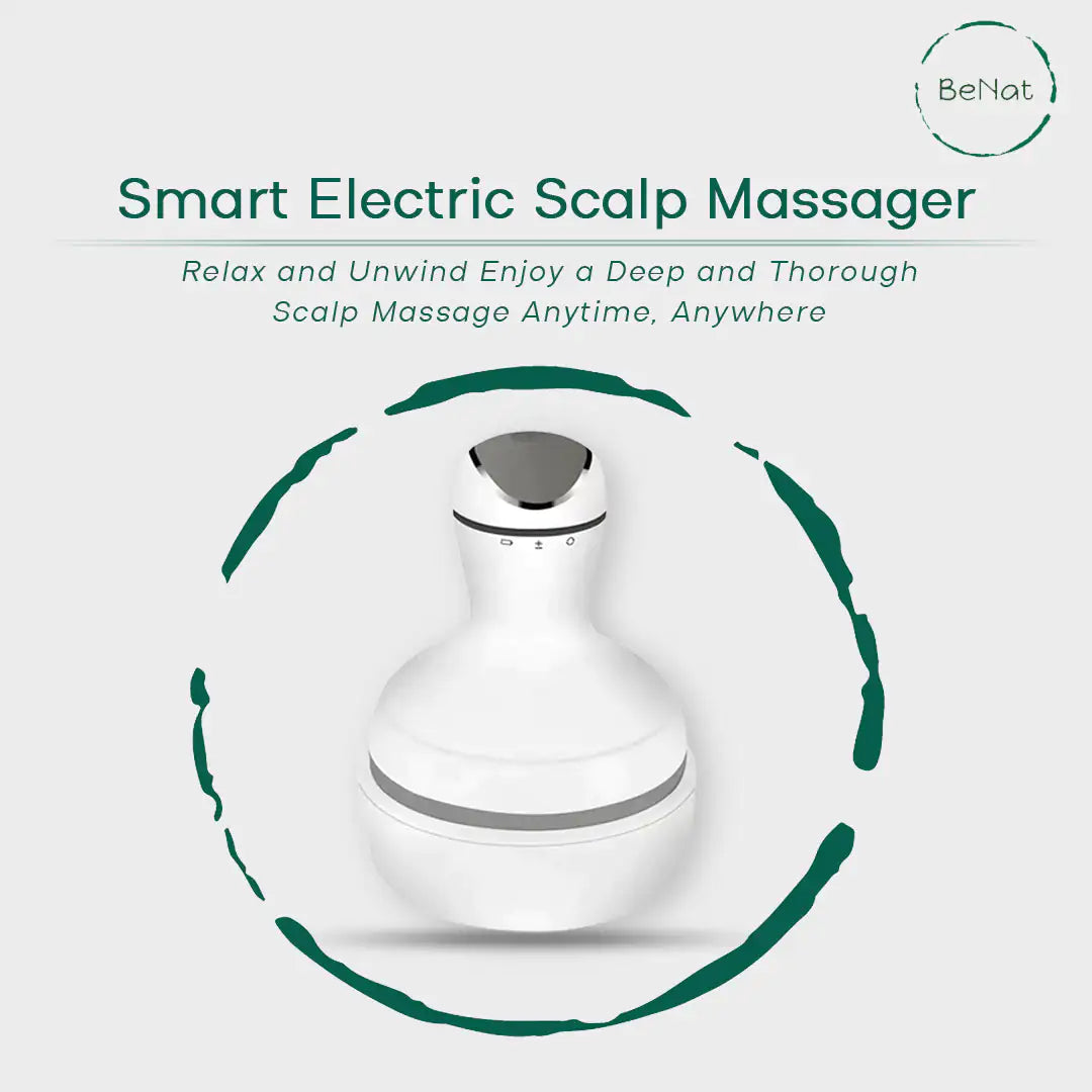 Intelligentes elektrisches Kopfhautmassagegerät – kabellos und wasserdicht