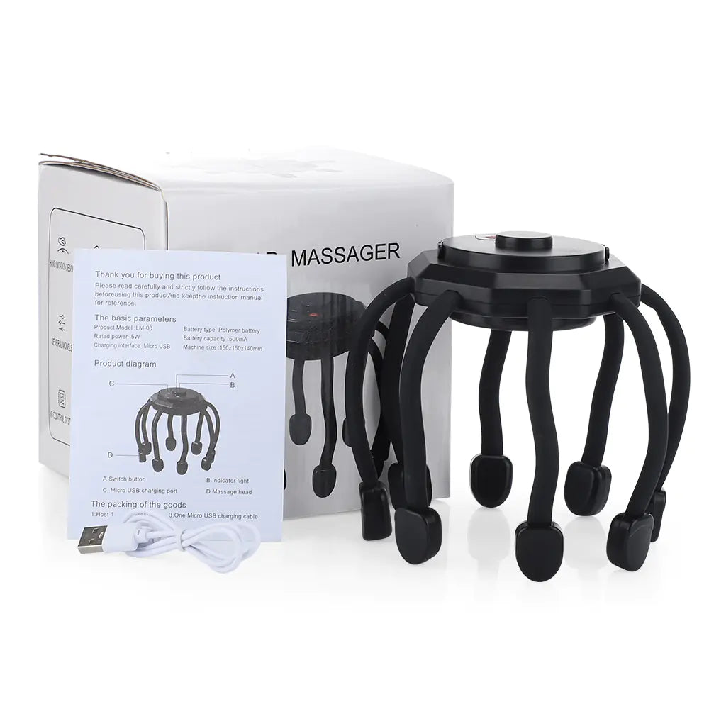 Octopus Electric Head Massager – Relaxation & Stress Relief