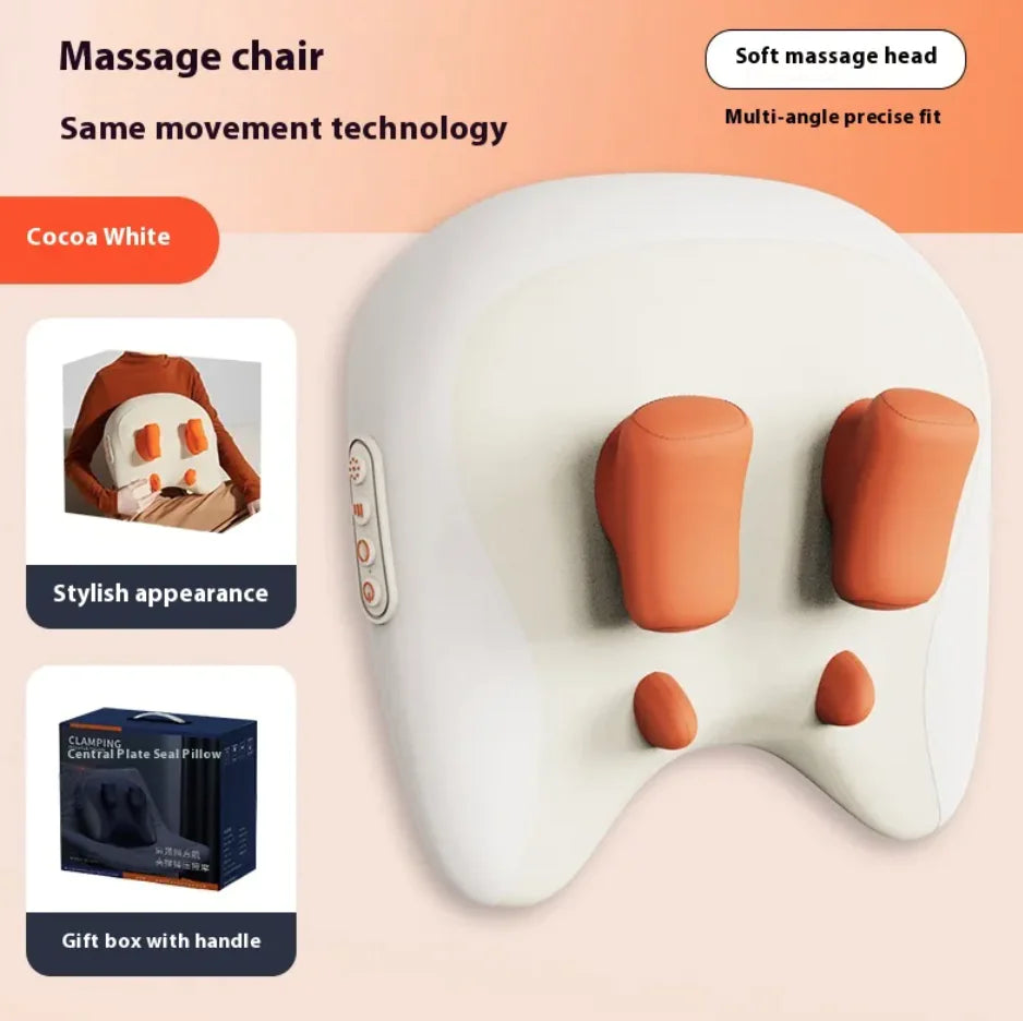 Compact Back Massager with Deep Kneading & Red Light Therapy
