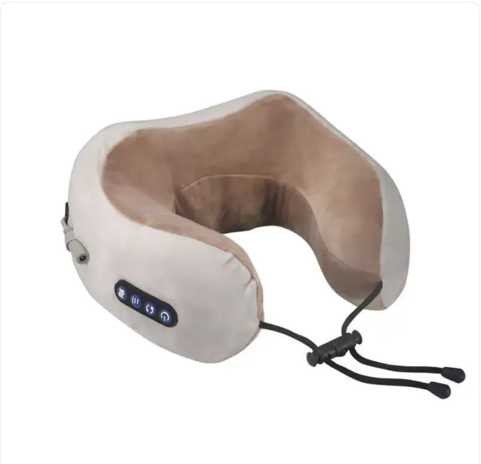 U-Shaped Electric Shoulder Massager with Heat – Rechargeable & Portable