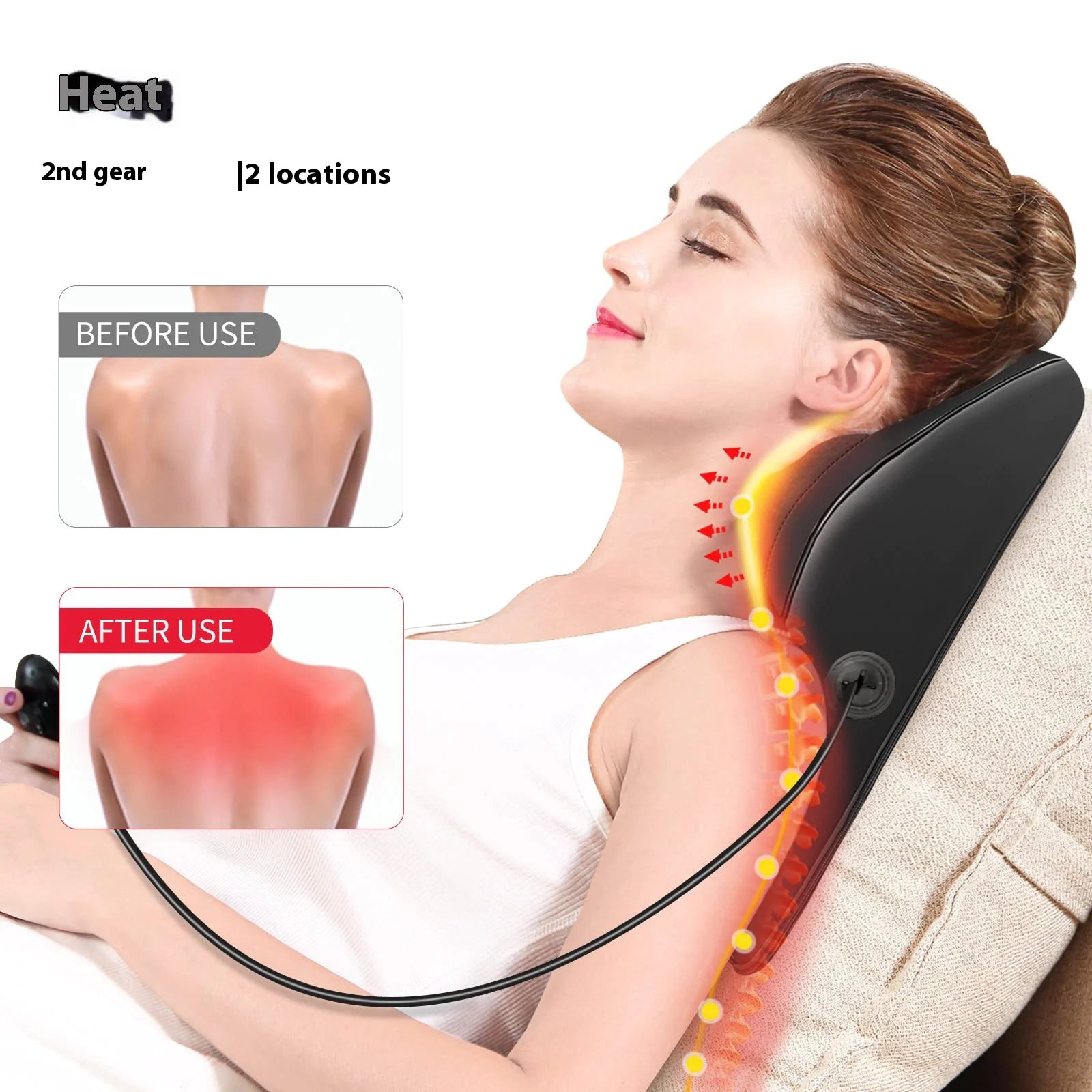 Shiatsu Back Massager with Heat