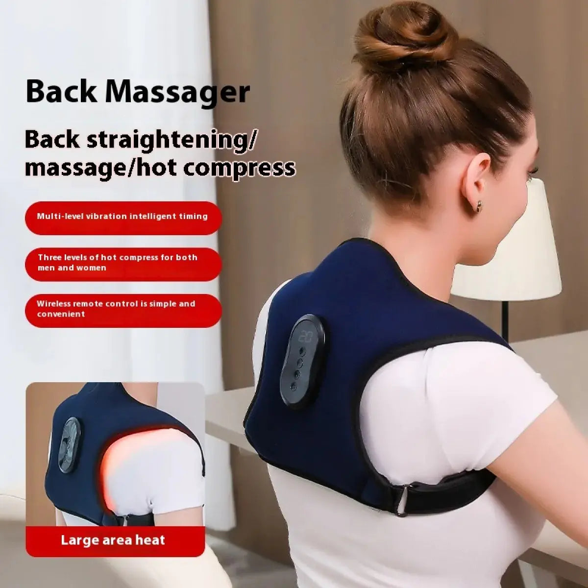 Back Massager with Posture Support